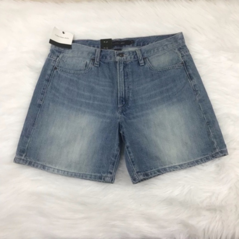 NWT Calvin Klein Light Wash Jean Shorts Sz. 12